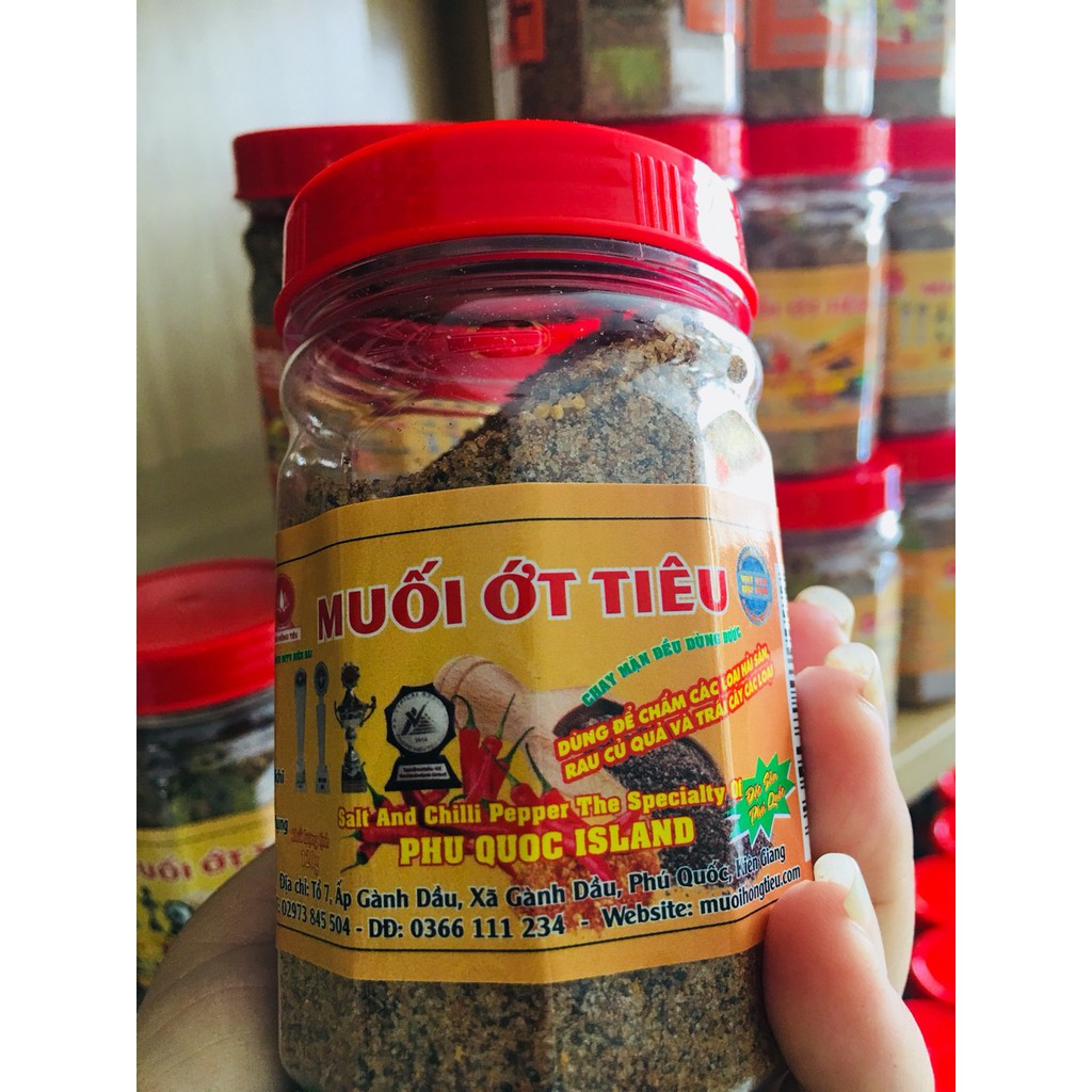 Muối ớt tiêu đặt sản Phú Quốc thơm ngon hủ 100gr