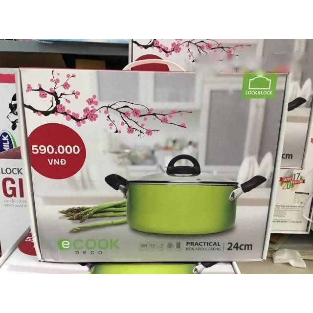 Nồi E-Cook 4,8lit của Lock &amp; Lock 24 cm