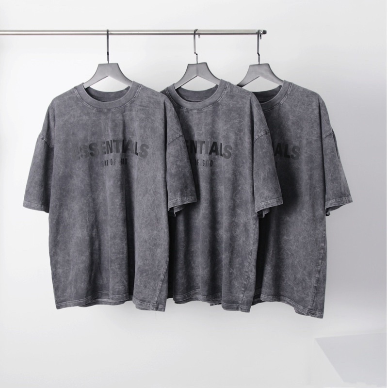 Áo phông tay lỡ KPis Clothes xám khói ESS giảm giá 50%