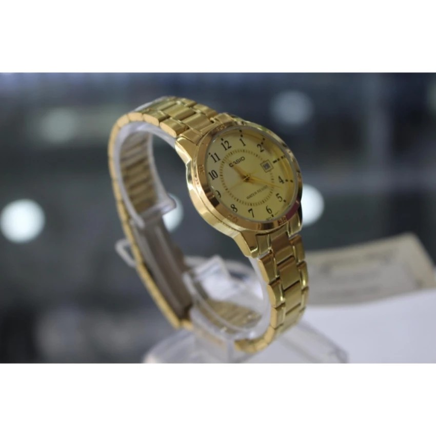 Đồng hồ nữ dây kim loại Casio chính hãng Anh Khuê LTP-V004G-9BUDF