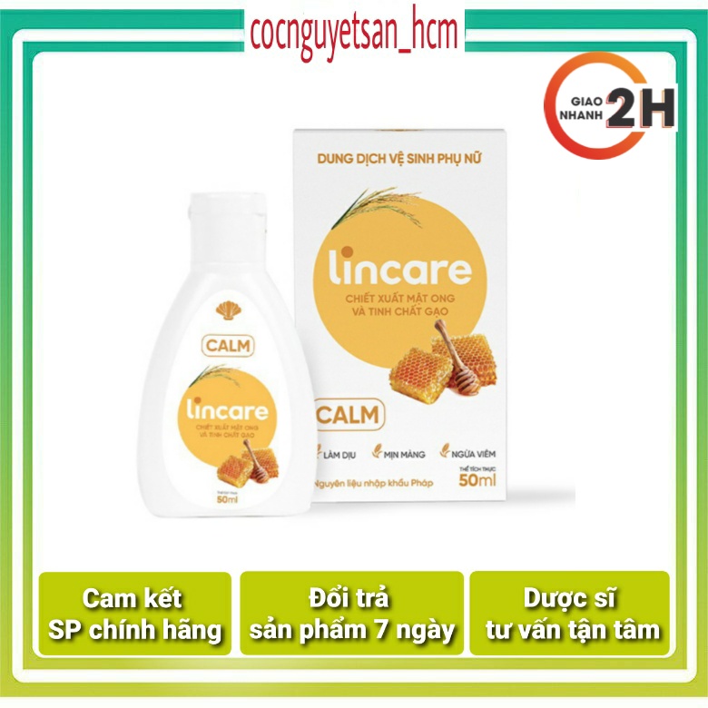 Dung Dịch Vệ Sinh Phụ Nữ Lincare Calm 50ml [cocnguyetsan_hcm]