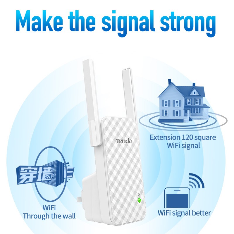 Bộ kích sóng Chính hãng Tenda A9 tốc độ 300Mbps