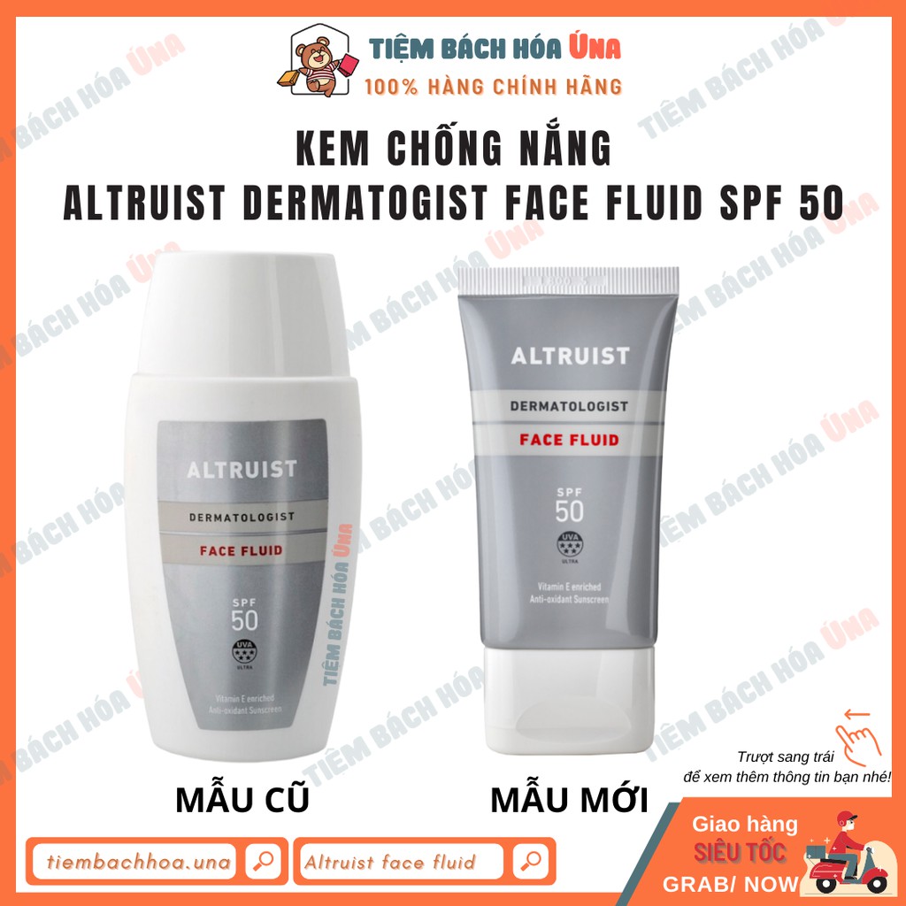 Kem chống nắng dành cho mặt Altruist Dermatologist Sunscreen Face Fluid SPF 50 - 50ml