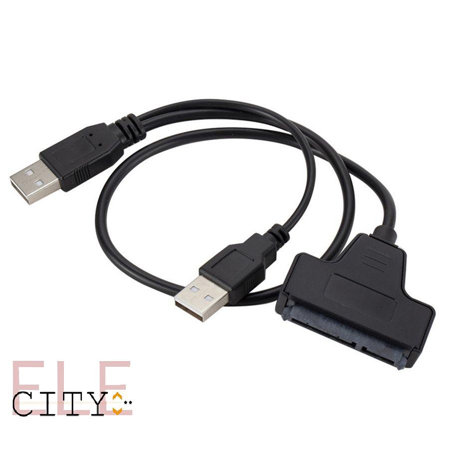 Bộ 20 Cáp Chuyển Đổi Usb 2.0 Sata 7 + 15pin Sang Usb 2.0 Cho Ổ Cứng 2.5 Hdd Laptop