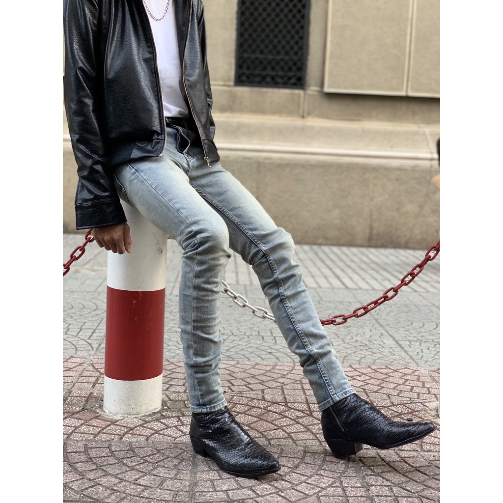 [S22 Season] Quần Skinny Jeans Nam Nhập khẩu cao cấp | Light Fall Blue Skinny Jeans