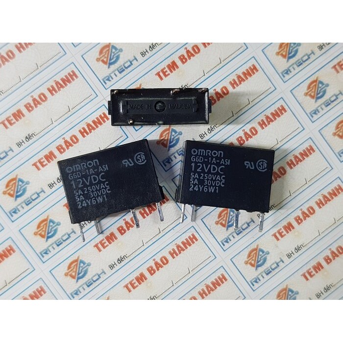 [Combo 2 chiếc] G6D-1A-ASI, G6D-1A-ASI-12VDC Relay 5A/12VDC