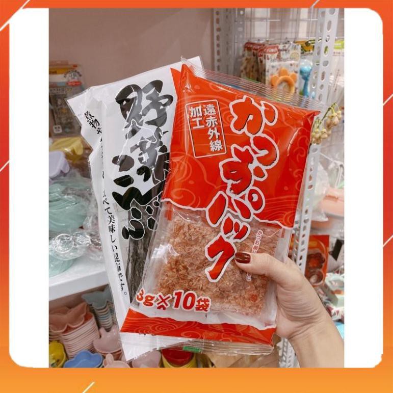 Cá bào, Tảo bẹ nấu nước daishi [FREE SHIP_NỘI ĐỊA] Nhật bản, cho bé ăn dặm