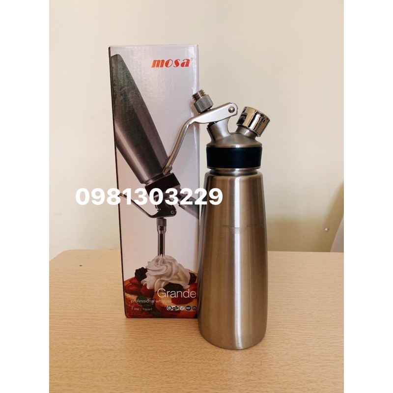 Bình Xịt Kem Tươi Mosa - Hàng Nhập Khẩu 500ml và 1000ml