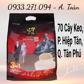 Cà phê sữa hòa tan Trung Nguyên G7 3 trong 1 bịch 800g  - Cafe sữa G7 3in1 800gr (50 gói x 16g)