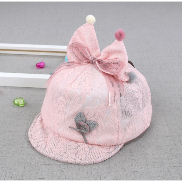 Nón Kết Kiểu Dáng Nơ Đáng Yêu Cho Bé