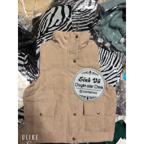 Áo phao gile nhung ,áo khoác nhung tăm (size vừa khách tham khảo muốn rộng nhỉnh size) sẵn | BigBuy360 - bigbuy360.vn