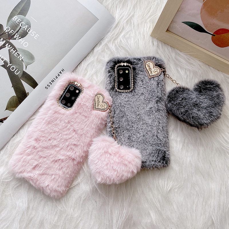 Ốp Điện Thoại Mềm Phối Lông Cho Realme C11 C12 C15 C17 C21 C21Y C25 C25S C3 C11 2020 Realme 5 5i 6i 6 Pro 7i 7 Pro Realme 8 5G Pro