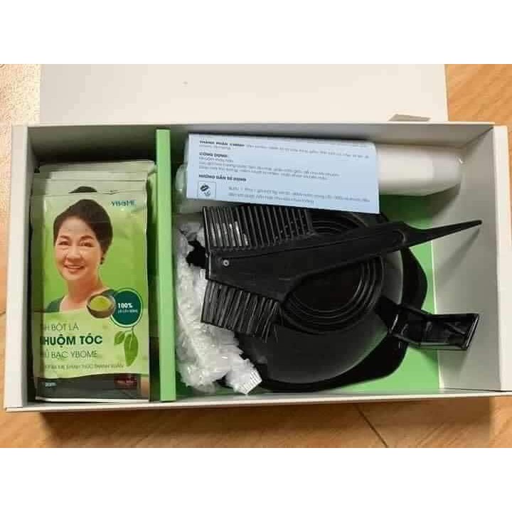 Thuốc Nhuộm Tóc Thảo Dược Phủ Bạc Tại Nhà Màu Nhuộm Tóc Đen, Nâu Được Làm Từ Bột Lá Nhuộm Tóc Tự Nhiên Ybome | BigBuy360 - bigbuy360.vn