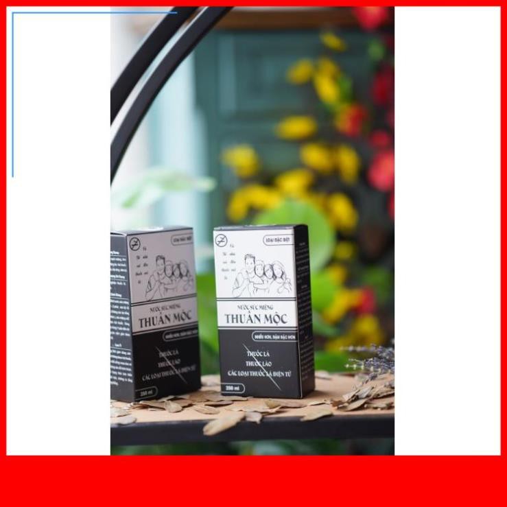 free ship [CHÍNH HÃNG] Nước xúc miệng Thuần Mộc - Cai thuốc lá, thuốc lào