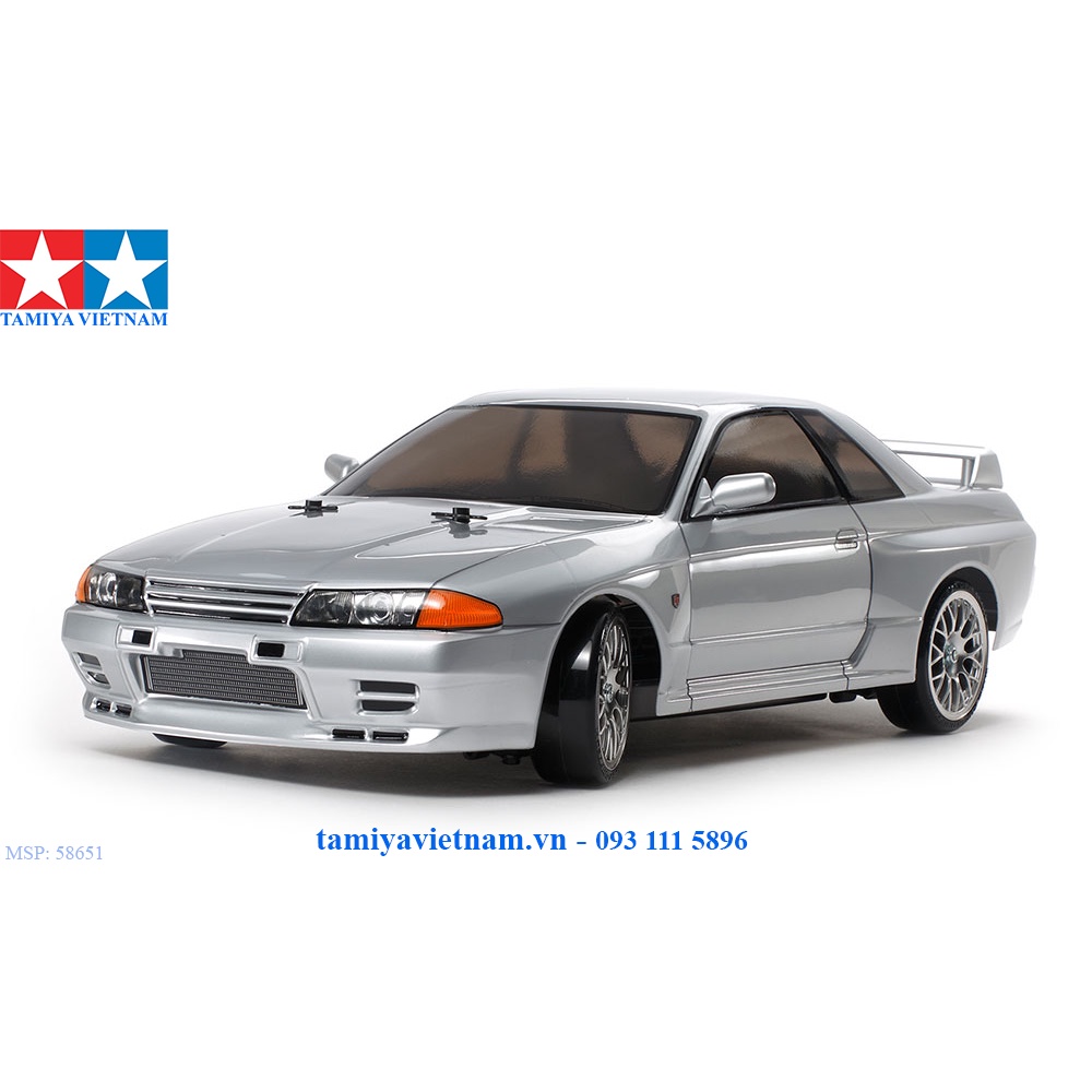58651 Mô hình xe ô tô điều khiển từ xa 1/10 SCALE R/C 4WD HIGH PERFORMANCE RACING CAR NISSAN SKYLINE GT-R (R32)