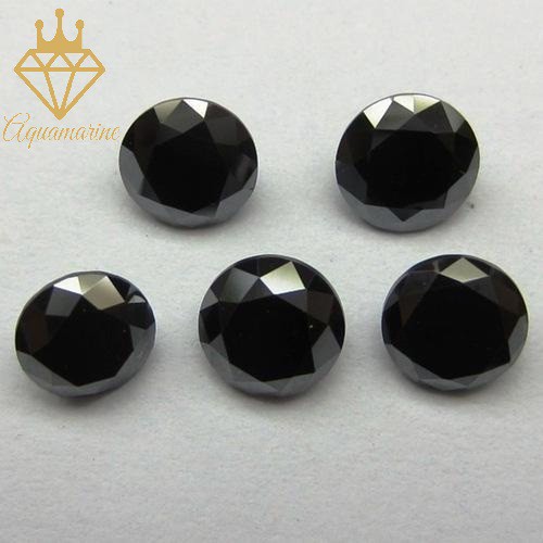 Kim cương nhân tạo Moissanite Round Black