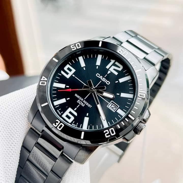 Đồng Hồ Casio Nam Dây Kim Loại MTP-VD01B-1BVUDF Chính Hãng