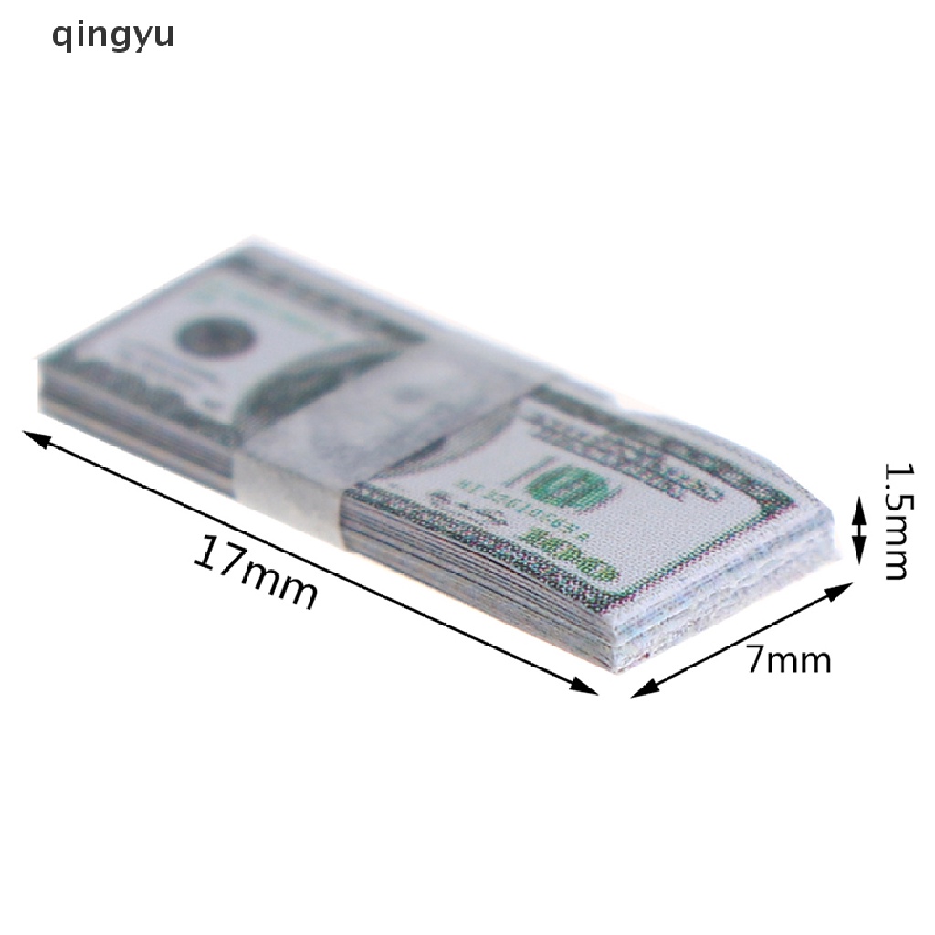 Bộ 15 Tờ Tiền Giấy Mini Tỉ Lệ 1: 12 Dùng Trang Trí Nhà Búp Bê