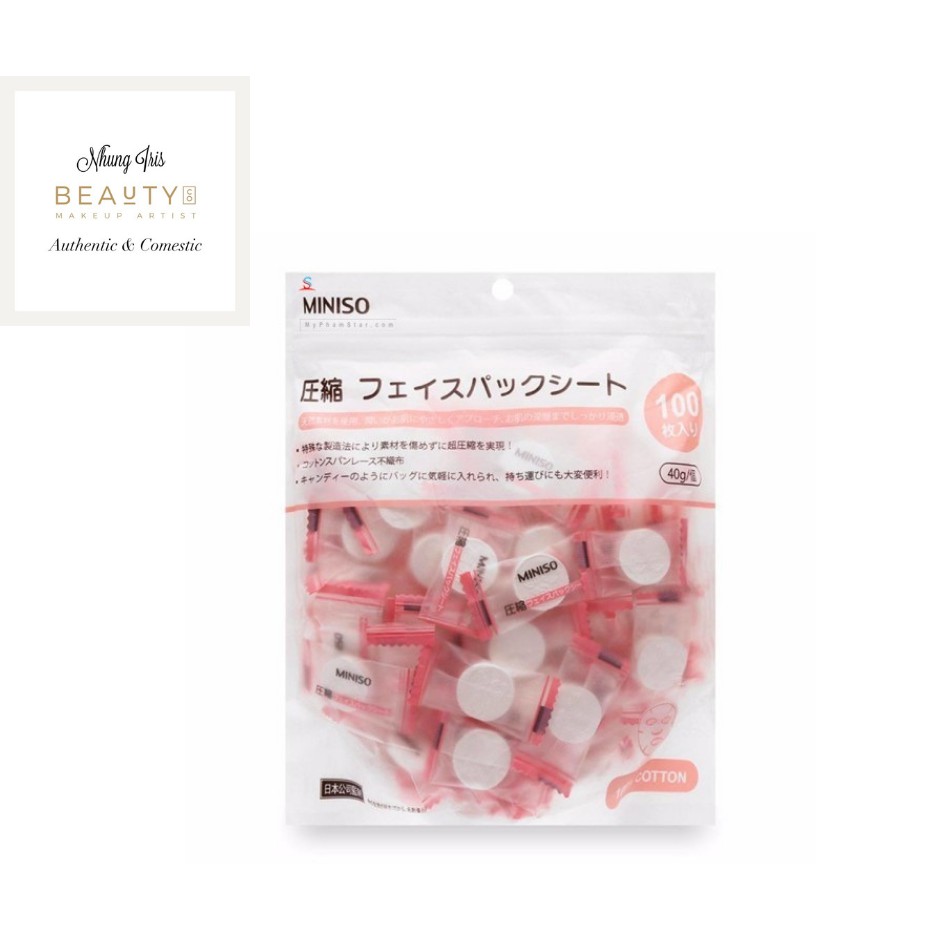 Mặt Nạ Dạng Nén Miniso Mask Janpan ( 100 viên)
