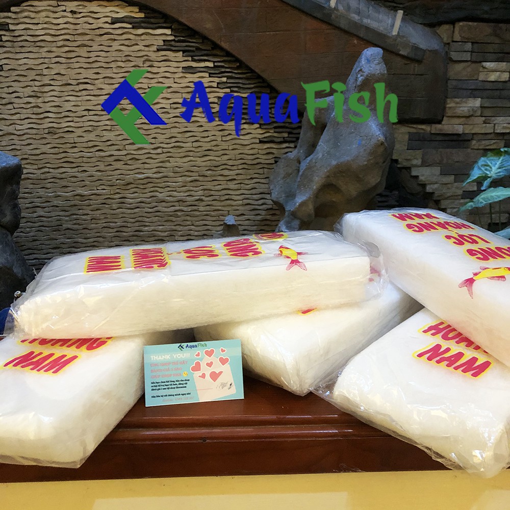Combo 5 tấm bông lọc trắng bể cá