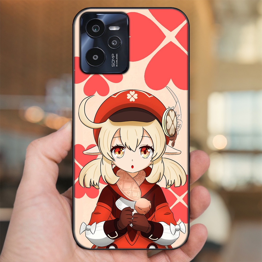 Ốp lưng Realme C35 viền đen in hình Klee Genshin Impact