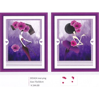 Tranh Đính Đá ABC 3D Vẻ Đẹp Huyền Ảo DF2424 (KHÁCH TỰ ĐÍNH) KT :75X50CM
