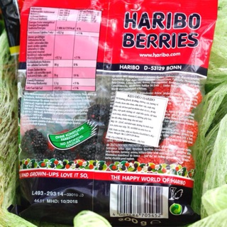 Kẹo dẻo mâm xôi Haribo 200g