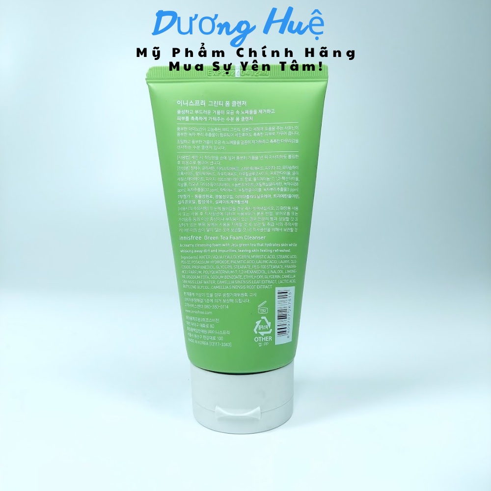 Sữa Rửa Mặt Innisfree Tro Núi Lửa Super Volcanic Pore Micellar Cleansing Foam 2X 150g Hàn Quốc