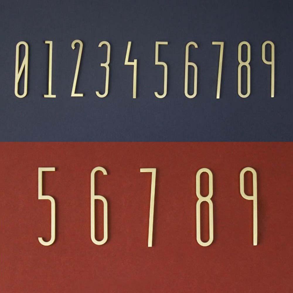 Bộ 1 Chữ Cái Tiếng Anh Bằng Đồng Thau 0-9