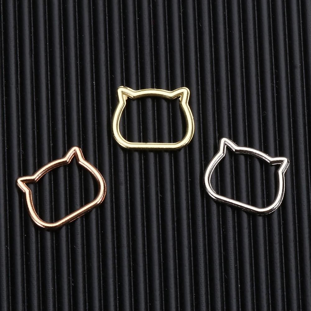 Bộ 20 Đầu Mèo Bằng Kim Loại OB11 Dùng May Quần Áo Búp Bê DIY