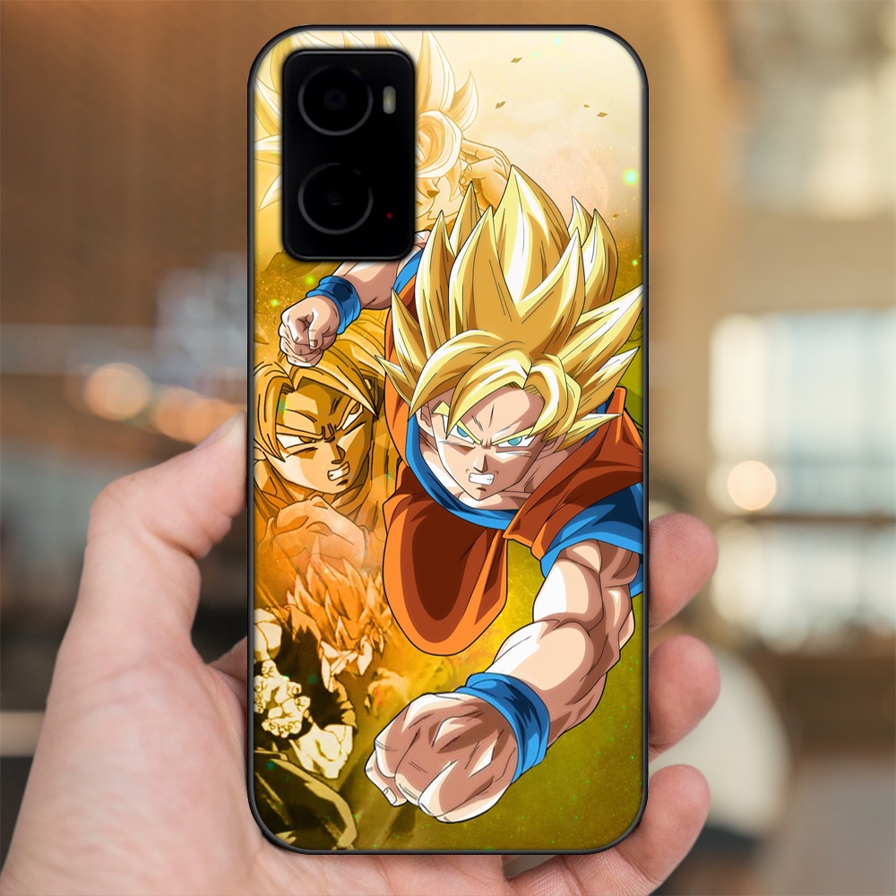 Ốp lưng Oppo A76 viền đen in hình Goku Dragon Ball
