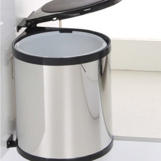 Thùng rác inox nhỏ 8l e0101 – phụ kiện tủ bếp eurogold