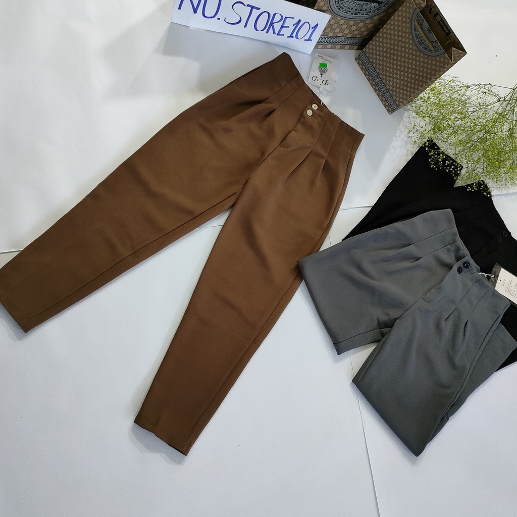 Quần baggy nữ, quần tây nữ lưng cao NU.STORE101 | BigBuy360 - bigbuy360.vn