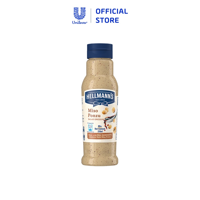 [Mã COSUI5 giảm 8% đơn 150K] Xốt salad Hellmann's Miso Ponzu 210ml