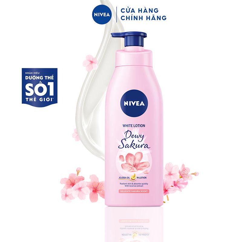 Sữa dưỡng thể dưỡng trắng da Nivea Dewy Sakura (350ml) - 85703