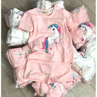 Bán sỉ bộ cho bé gái cottong chú ngựa pony xinh ạ