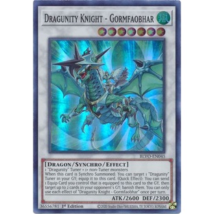 Thẻ bài Yugioh - TCG - Dragunity Knight - Gormfaobhar / BLVO-EN045'