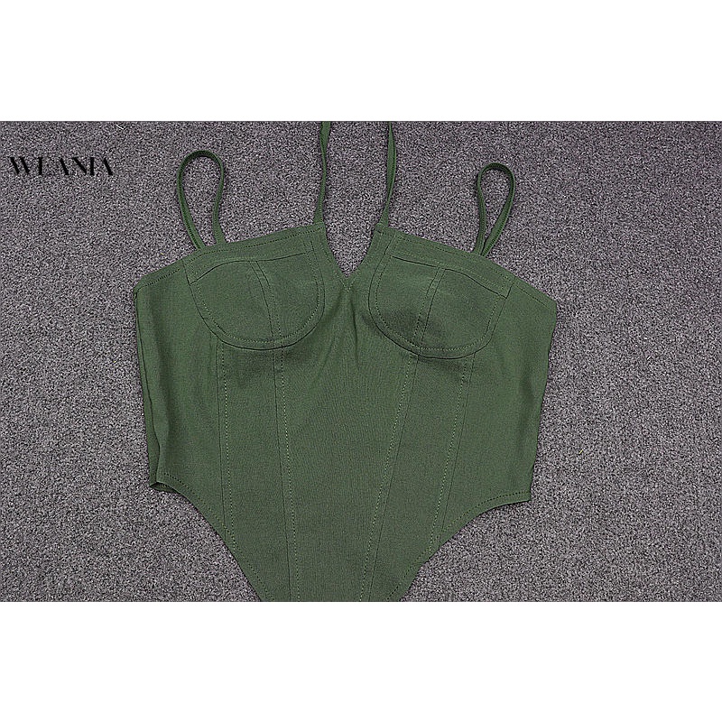 Áo hai dây Màu Trơn Thiết Kế Hở Lưng Quyến Rũ