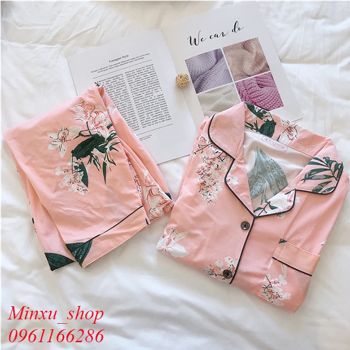 Bộ Pijama Dài Tay - Phong Cách Hàn Quốc 2019 - Sợi Tơ Sữa Cao Cấp Mềm, Mịn - Siêu Dễ Thương VBS