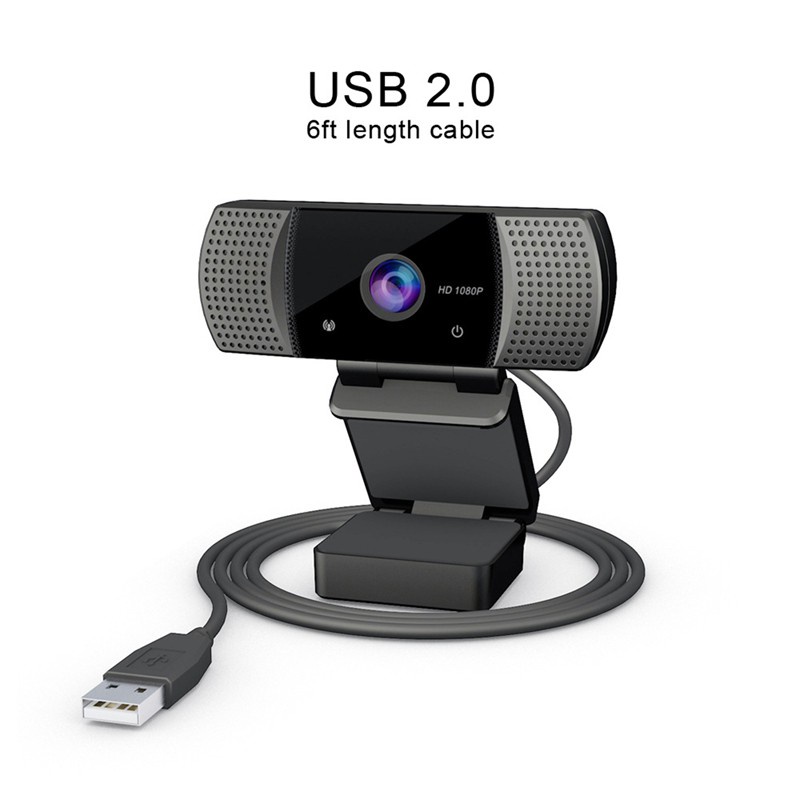 Full Hd 1080P Webcam Wide Angle USB Web Camera with Mic for PC Laptop Online Teching Conference Live Streaming