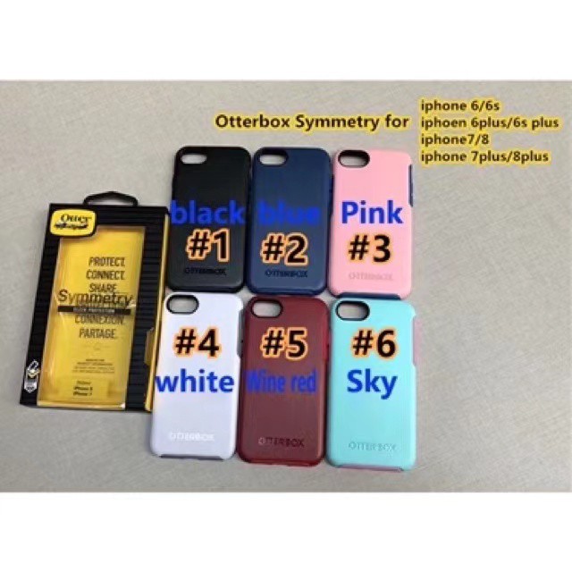 Ốp iphone Otter BOX Symmeery Shockproof drop-proof case iPhone 11 Pro XS MAX XR X 8 7 6 6s Plus iphone case otterbox case