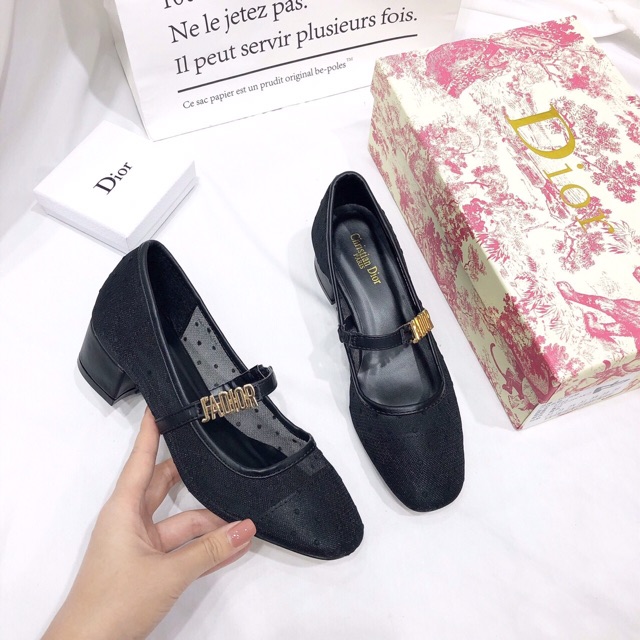 Giày bệt búp bê chấm bi hàng fullbox xinh lắm nha