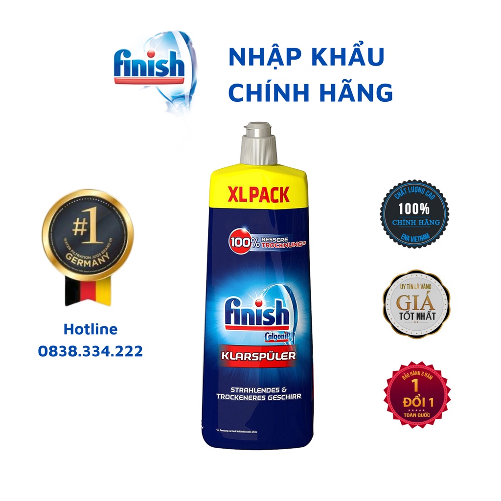 [HCM] Nước làm bóng chén bát Finish 750ml