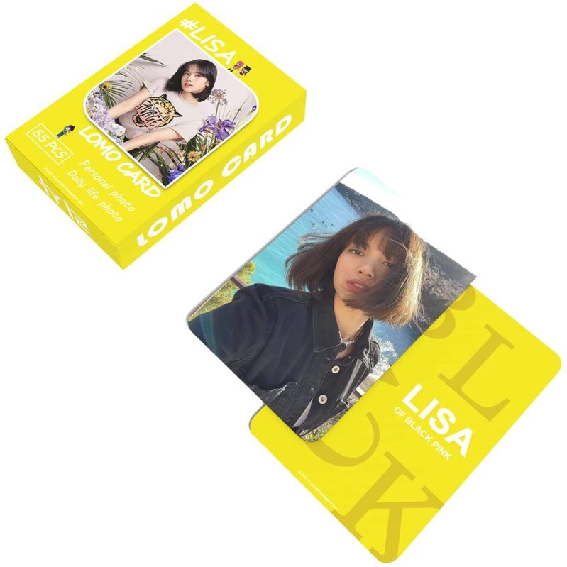 Set 55 Thẻ Ảnh In Hình Nhóm Nhạc Kpop Lalisa