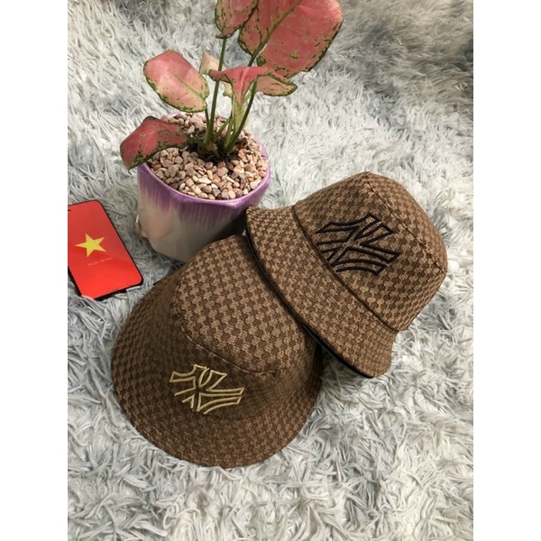 Nón bucket nam nữ, nón bo cụp thêu chữ NY phong cách