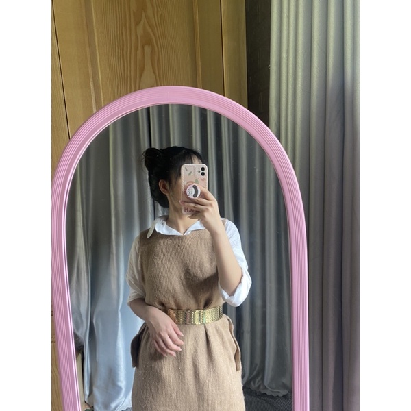 váy len dáng thụng bà bầu mặc được