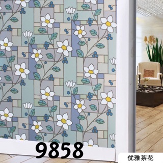 Giấy dán kính hoa văn-khổ rộng 0,9m