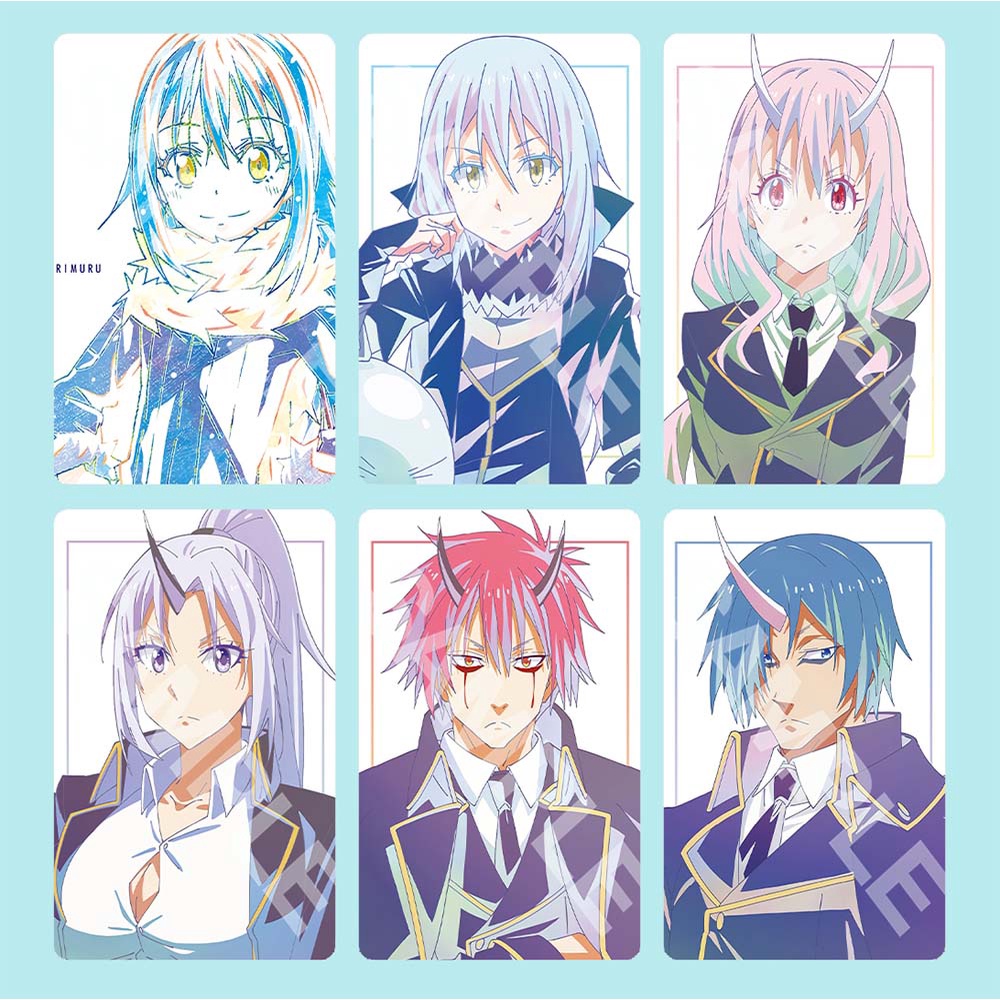 Ảnh card bo góc in hình Tensei shitara Slime Datta Ken ver ANI ART Chuyển Sinh Thành Slime thẻ bo viền 5*8cm #