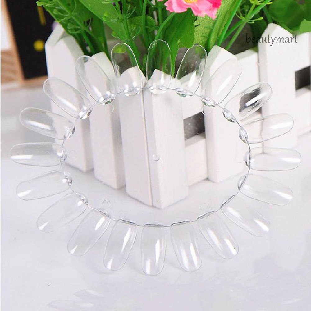 [Hàng mới về] Bộ 20 đầu móng giả tập sơn móng bằng acrylic thiết kế dạng vòng tròn