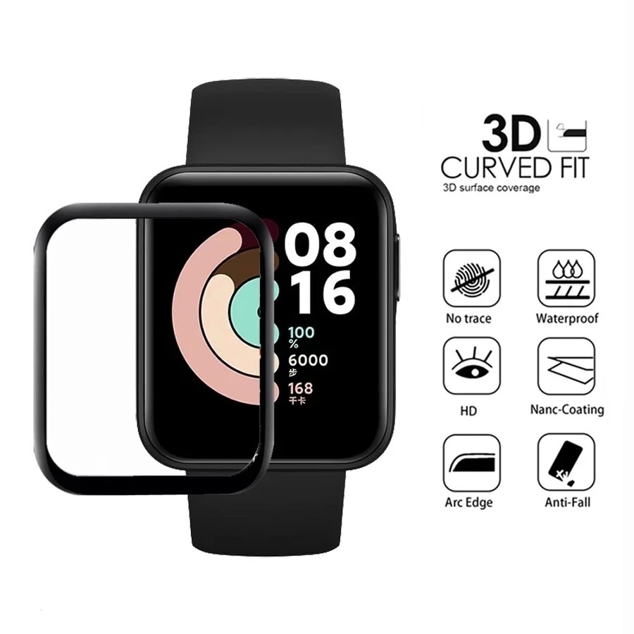 Miếng dán bảo vệ màn hình đồng hồ thông minh mềm 3D dành cho Xiaomi Redmi Watch 2 Lite